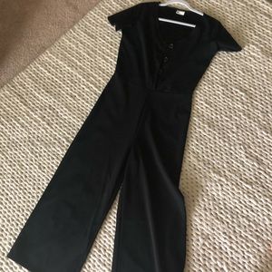 ASOS Black Long Sleeve Jumpsuit